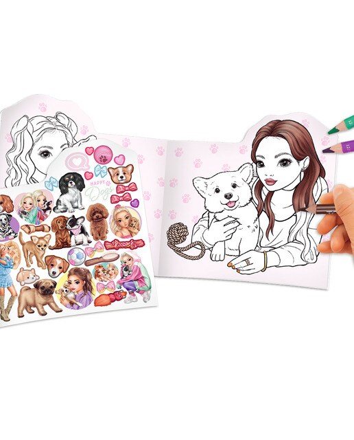 Livro para colorir Dogge TOPModel 3