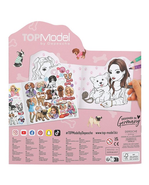 Livro para colorir Dogge TOPModel 5