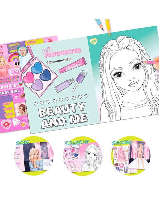 Libro para colorear beauty fun TOPModel 4