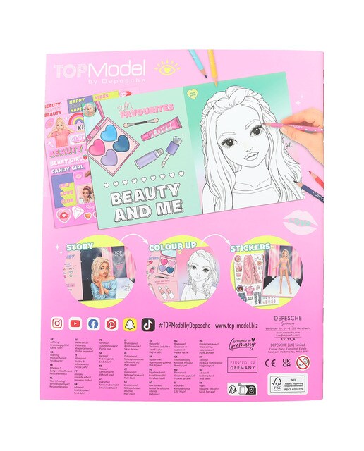 Libro para colorear beauty fun TOPModel 5