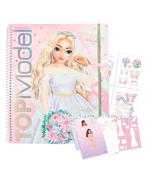 Livro para colorir especial de casamento TOPModel 1