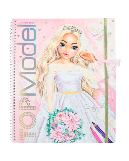 Livro para colorir especial de casamento TOPModel 2