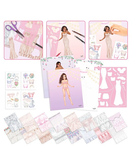 Livro para colorir especial de casamento TOPModel 3