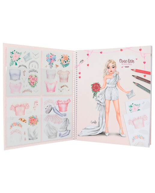Livro para colorir especial de casamento TOPModel 4