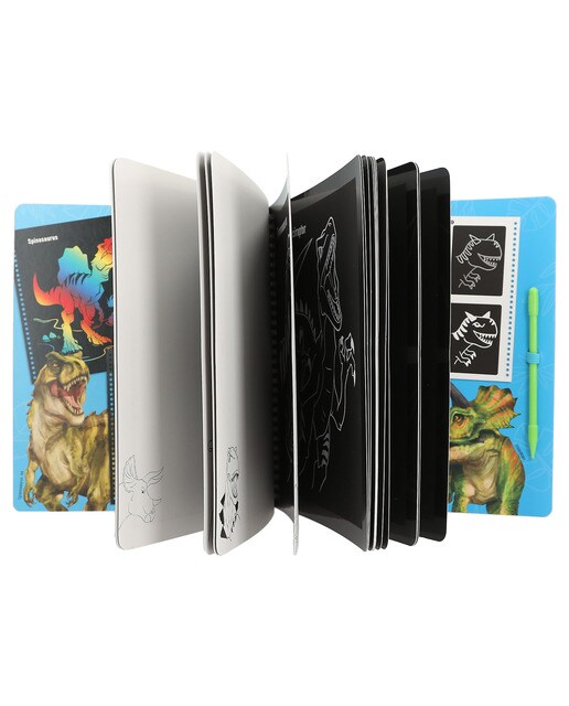 Livro de raspadinha Dino World 3