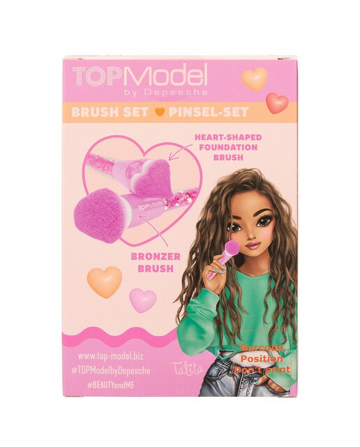 Conjunto de pincéis em forma de coração Beauty and Me TOPModel 5