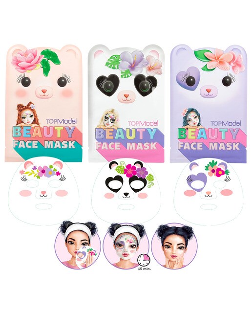 Mascarilla facial animal Beauty and Me TOPModel Surtido-1