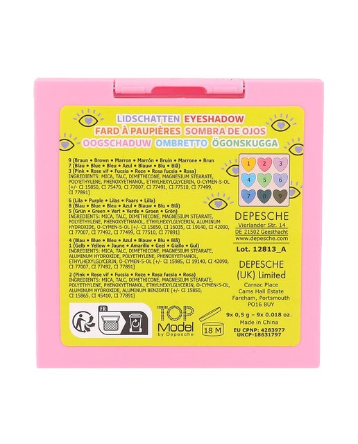 Paleta de sombras de olhos Beauty and Me TOPModel 6