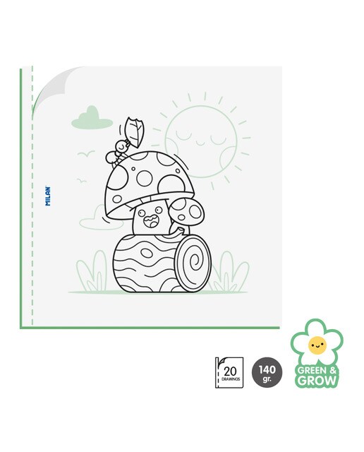 Livro de colorir Green & grow, MILAN Multicolor-2