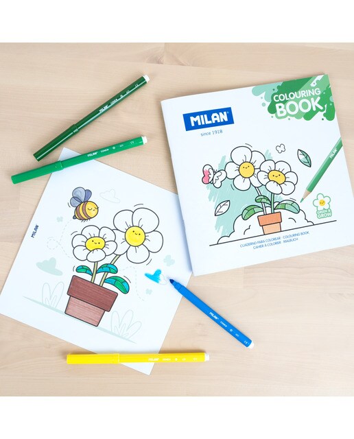 Livro de colorir Green & grow, MILAN Multicolor-3