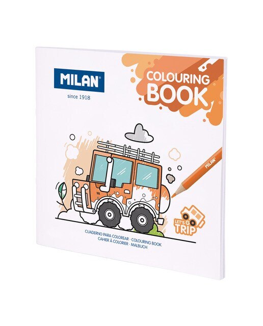 Livro de colorir Lets go trip, MILAN Multicolor-1