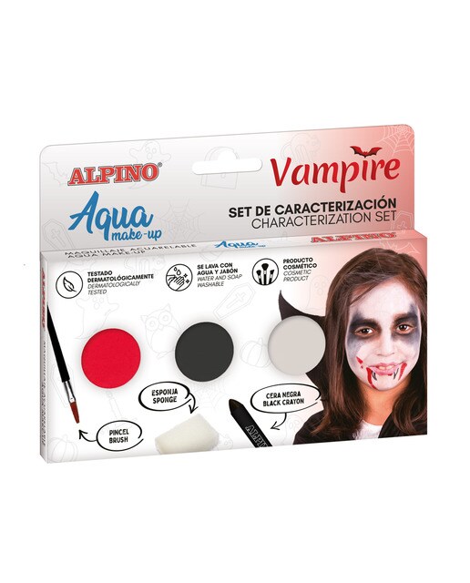 Conjunto de caraterização aqua make up vampiro Alpino 1