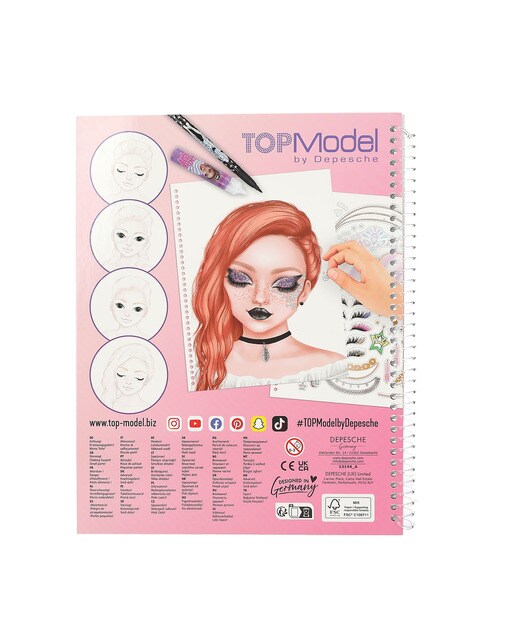 Livro de colorir de maquilhagem TOPModel 5