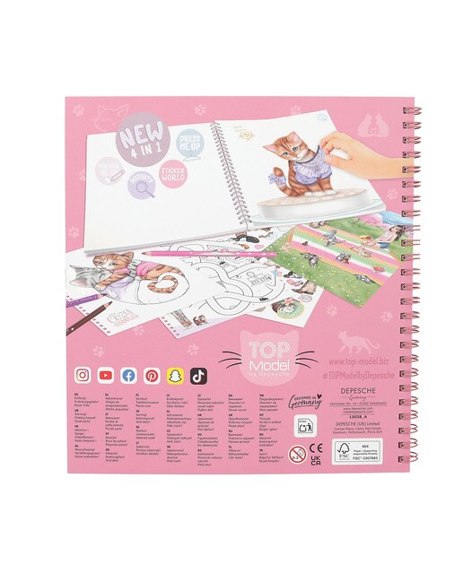 Livro para colorir TOPModel Kitty 7