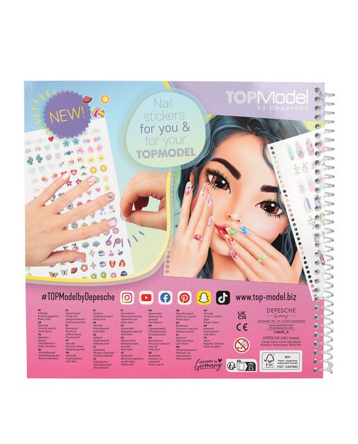 Livro para colorir com desenho à mão TOPModel 6