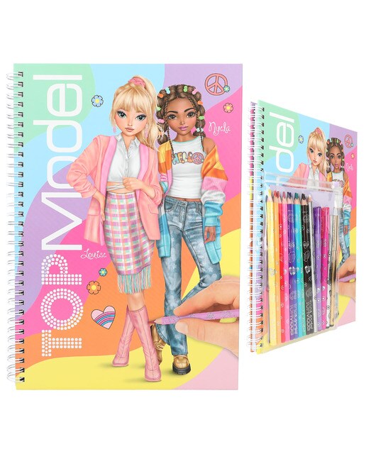 Livro de colorir com cores TOPModel 3