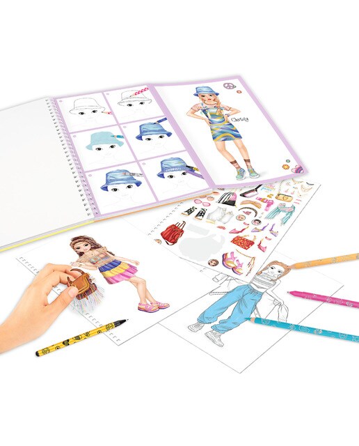 Livro de colorir com cores TOPModel 6