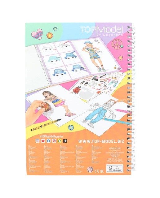 Livro de colorir com cores TOPModel 7