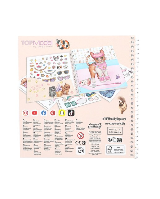 Caderno dress me up Kitty TOPModel 6