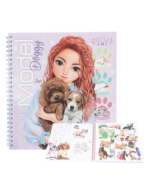 Livro de colorir Doggy TOPModel 1