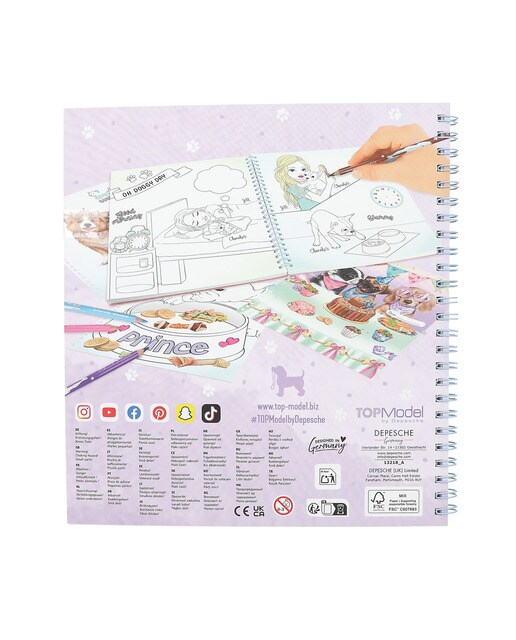 Livro de colorir Doggy TOPModel 4