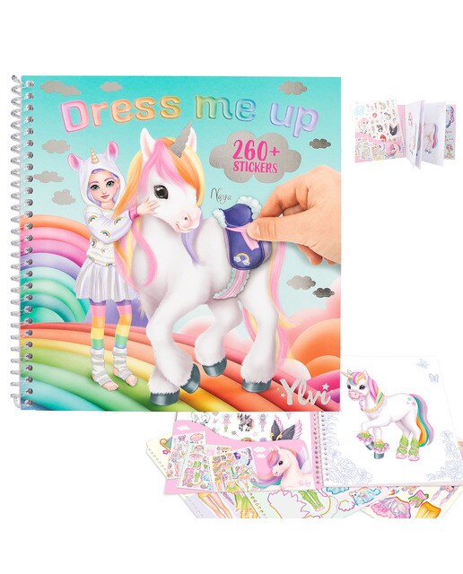 Imagem 0 de Livro dress me up unicórnio Ylvi