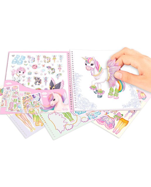 Libro dress me up unicornio Ylvi 4