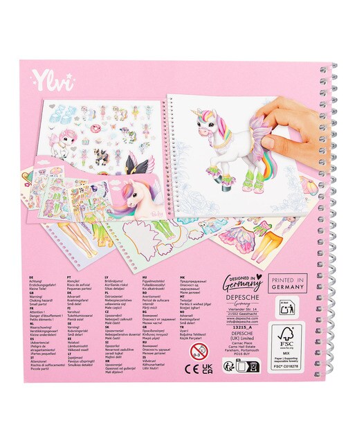 Libro dress me up unicornio Ylvi 5
