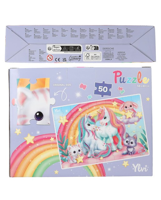 Puzzle 50 peças unicórnio Ylvi 6
