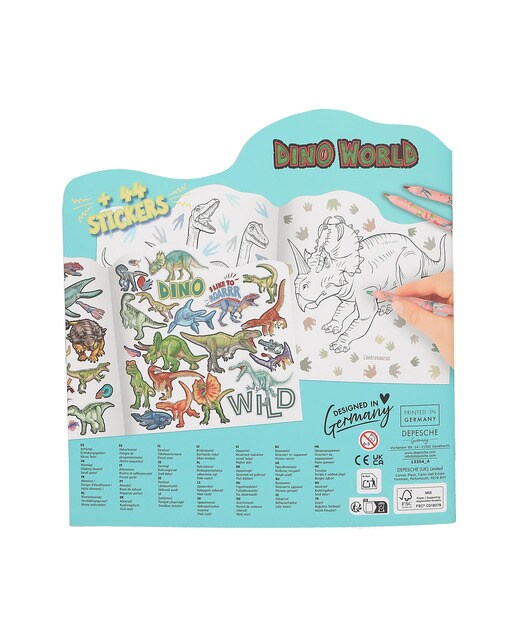 Livro para colorir Dino World 5