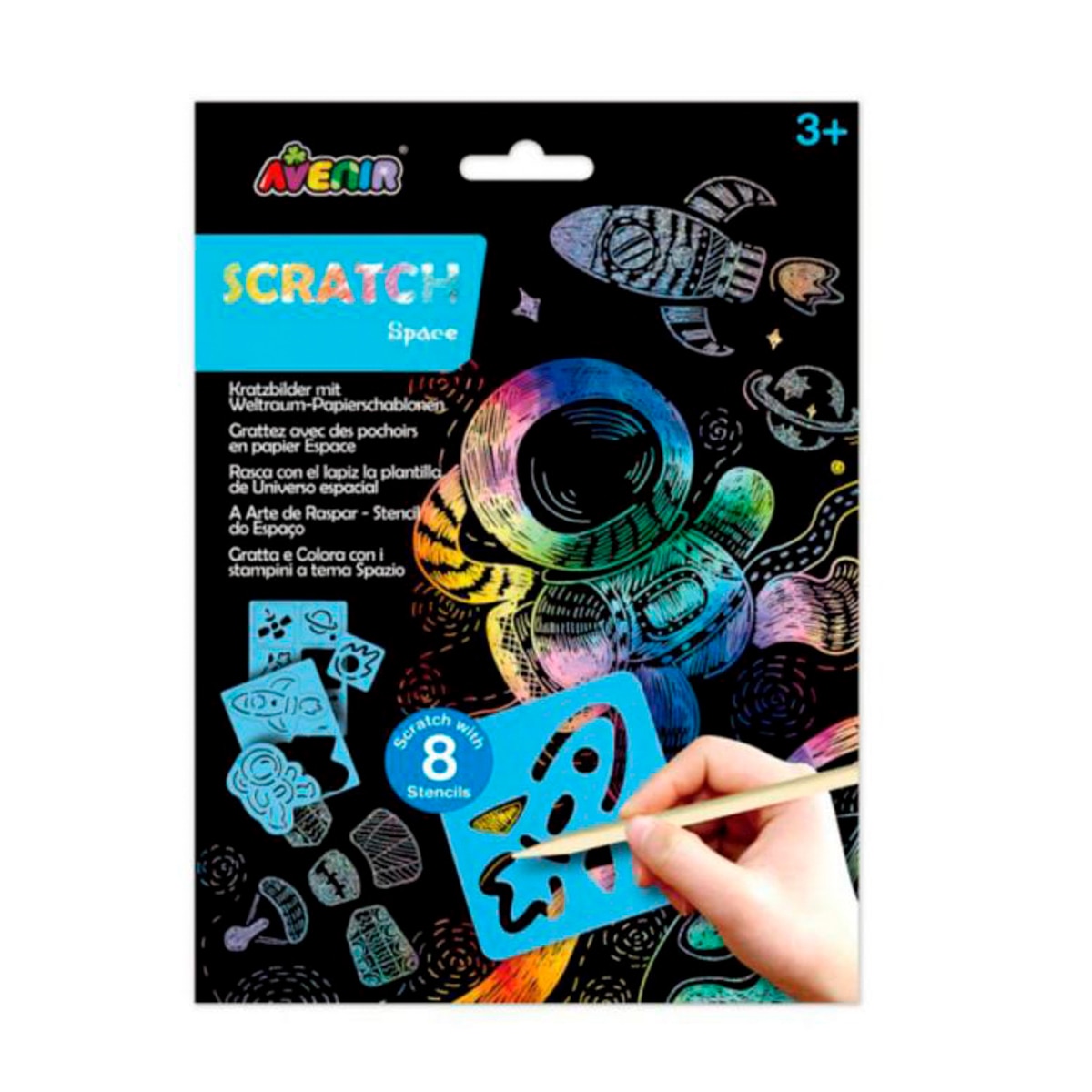 Imagen 0 de Plantilla Espacio Scratch Avenir Multicolor