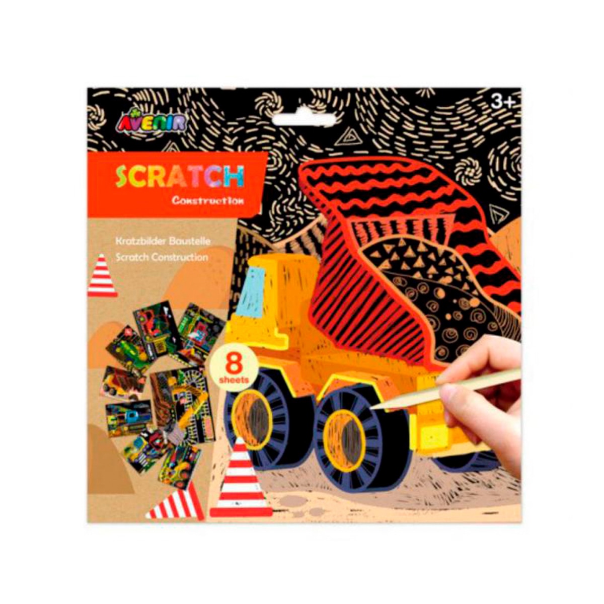 Imagen 0 de Lámina Scratch Econstrucción 8 hojas Avenir Multicolor