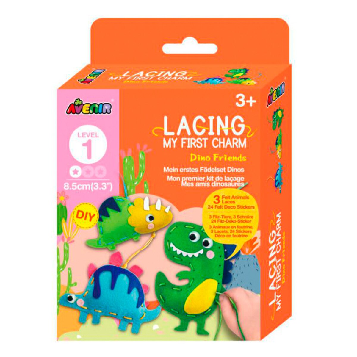 Set Costura Dinosaurios Nivel 1 Avenir Multicolor Multicolor-1