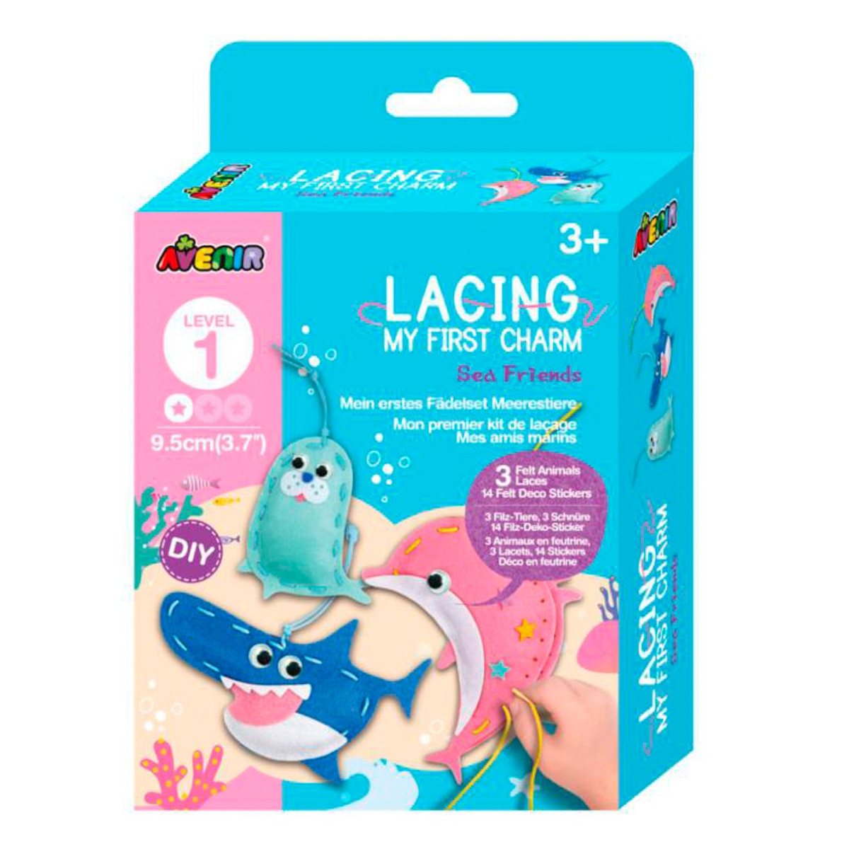 Set Costura Animales Marinos Nivel 1 Avenir Multicolor Multicolor-1