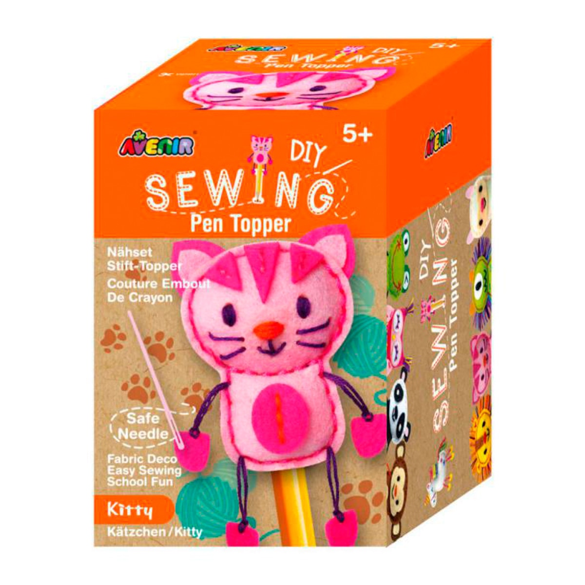 Conjunto de acessórios de costura Caneta esferográfica Gato Avenir Multicolor Multicolor-1