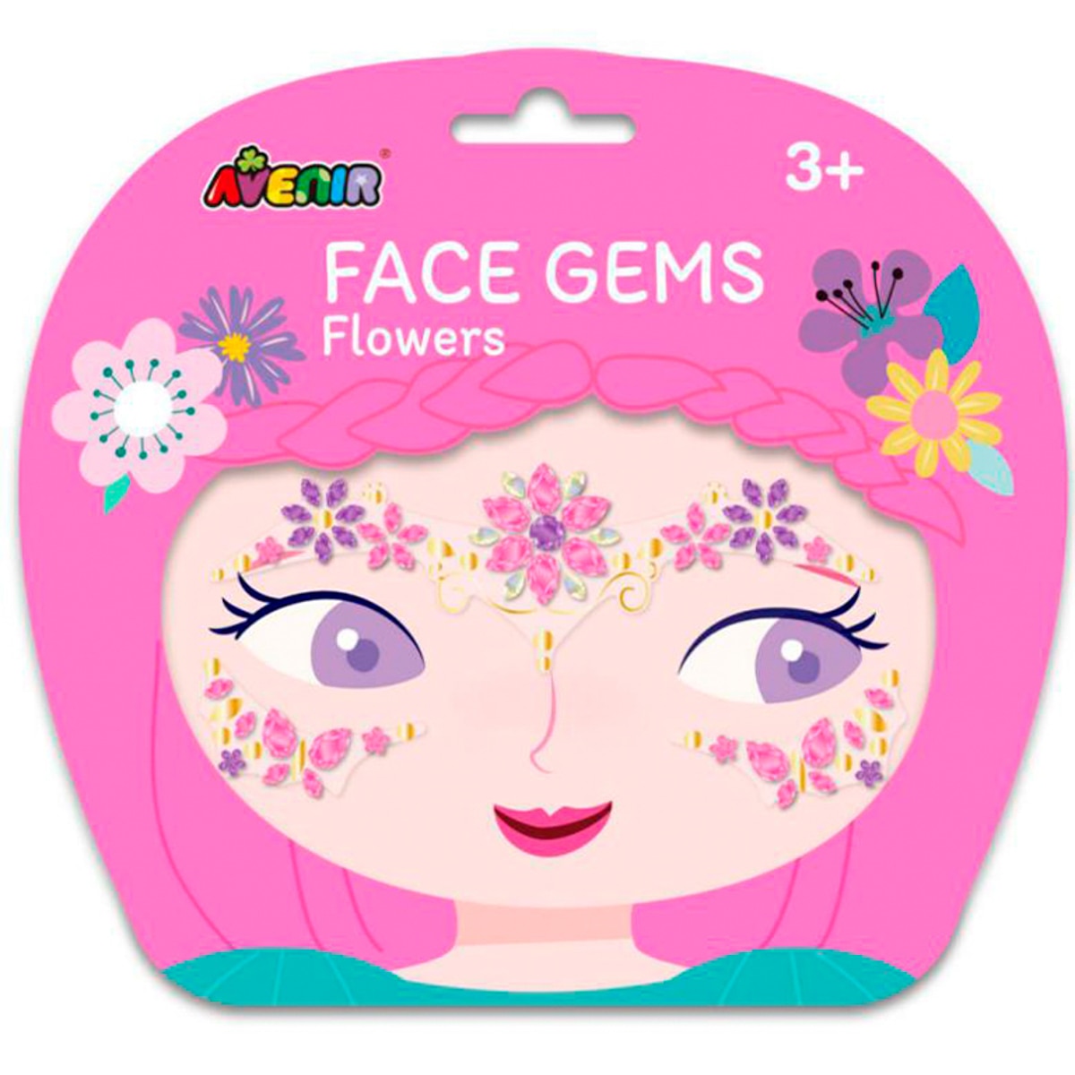 Imagem 0 de Autocolantes Faciais Flores Avenir Multicolor