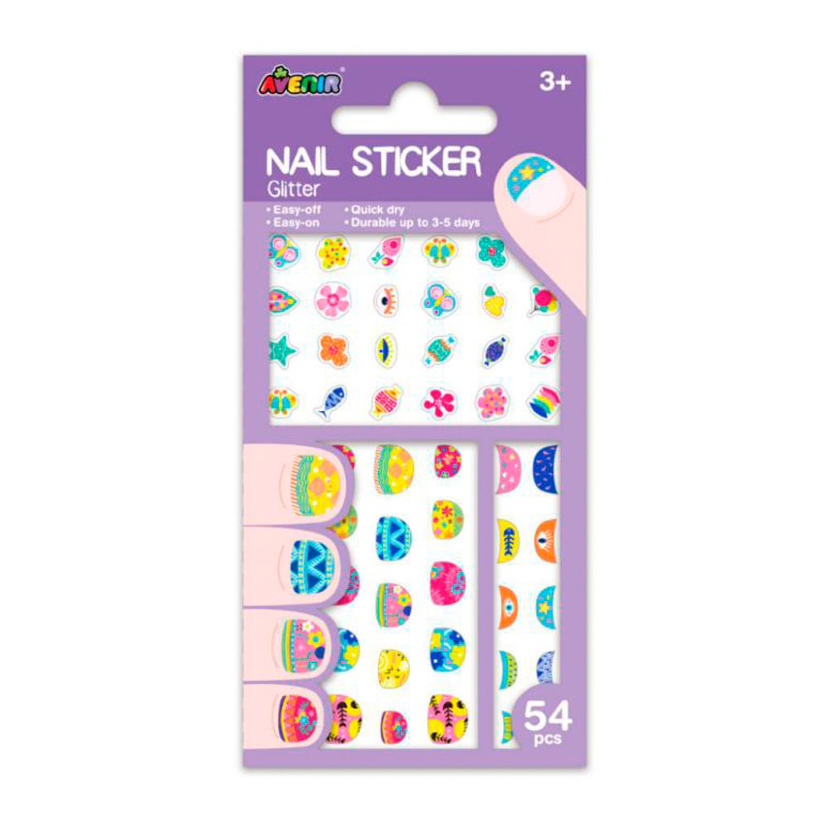Pegatinas Uñas Flores Avenir Multicolor Multicolor-1