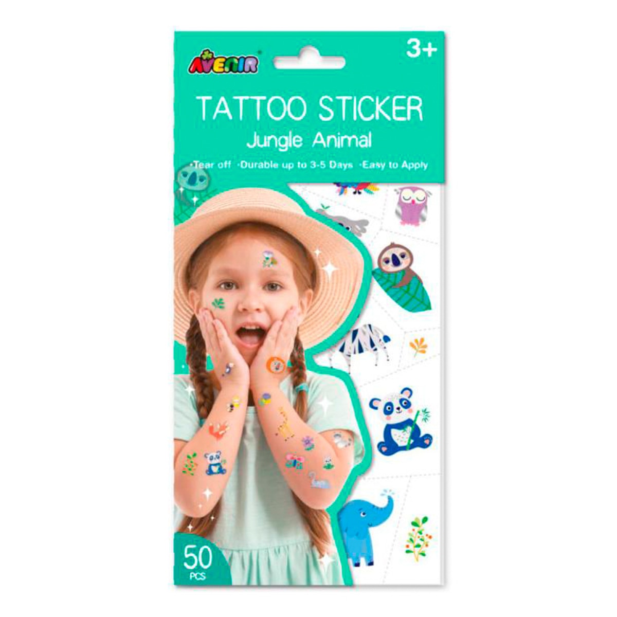 Imagem 0 de Tatuagens Temporárias Selva Avenir Multicolor