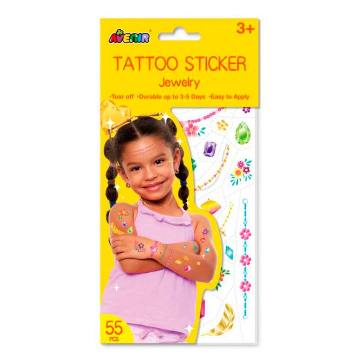 Imagen 0 de Tatuajes Temporales Joyas Avenir Multicolor