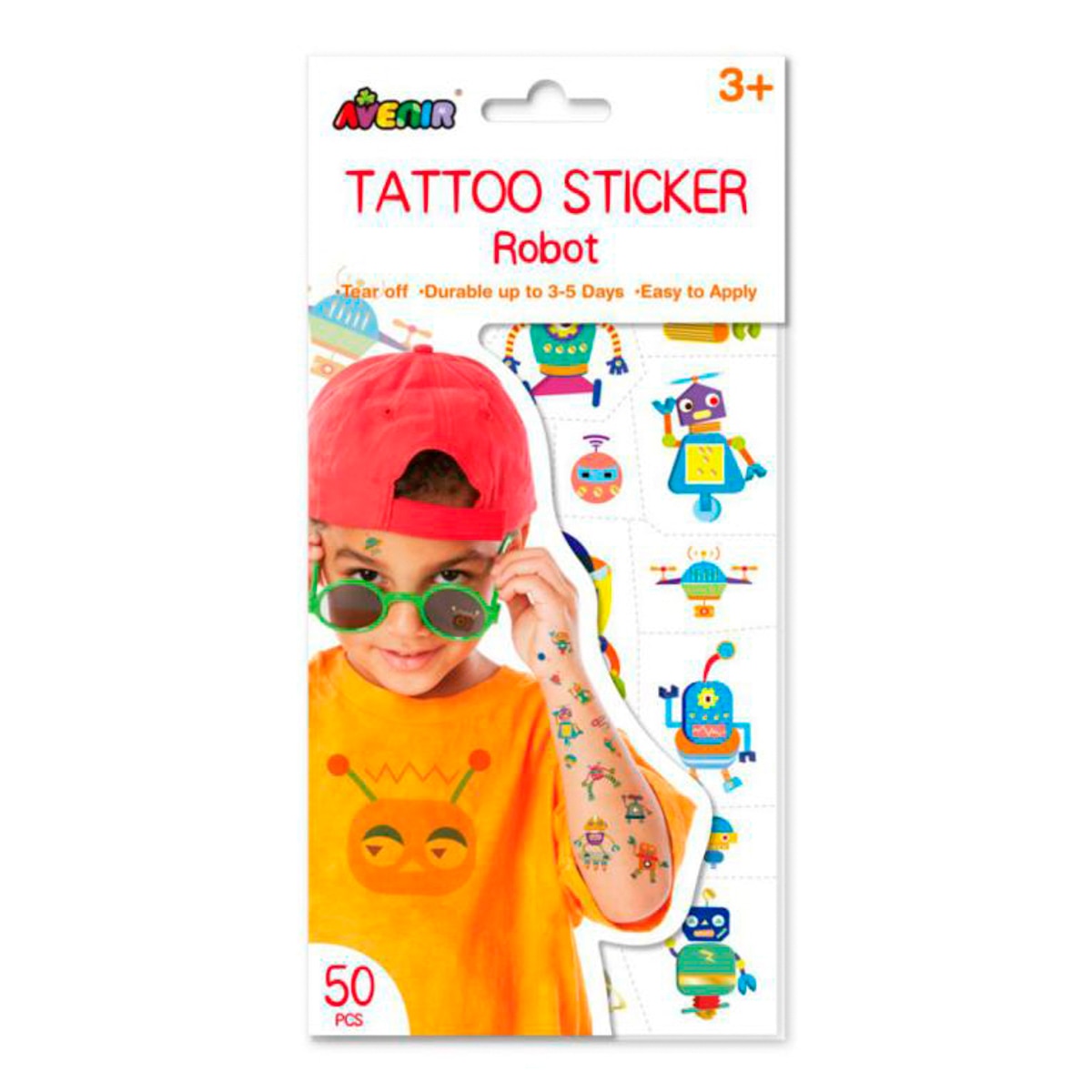 Tatuajes Temporales Robot Avenir Multicolor Multicolor-1