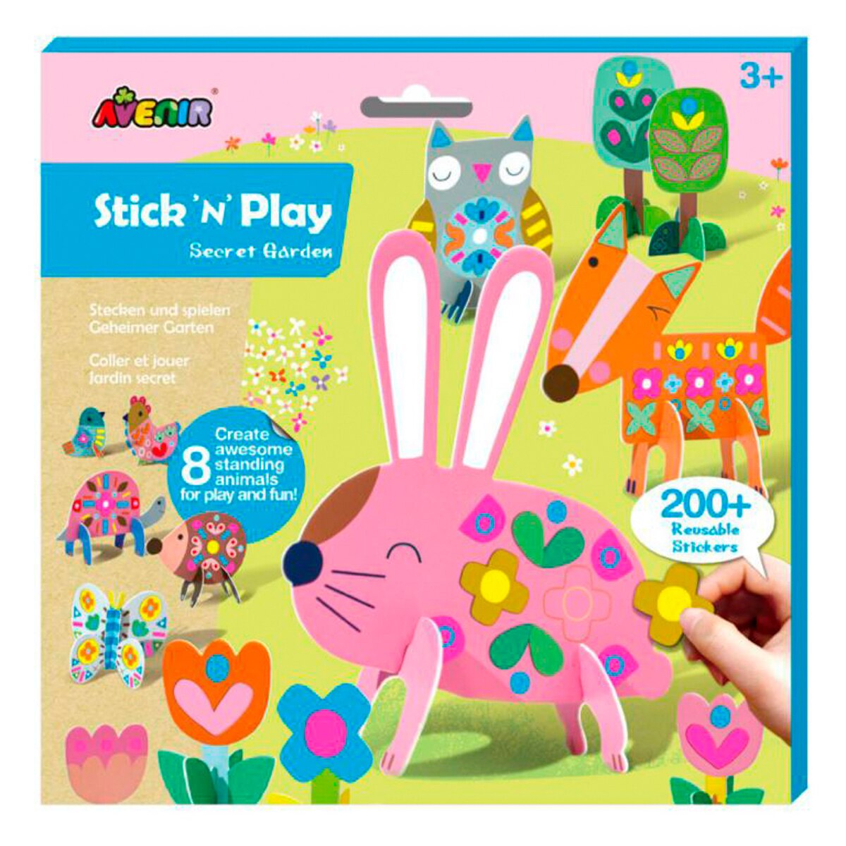 Set Stick 'n' Play Jardín Secreto Avenir Multicolor Multicolor-1