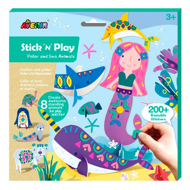 Imagen 0 de Set Stick 'n' Play Animales del Mar Polares Avenir Multicolor