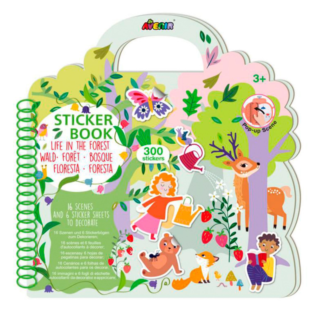 Libro Pegatinas Vive en el Bosque Avenir Multicolor Multicolor-1