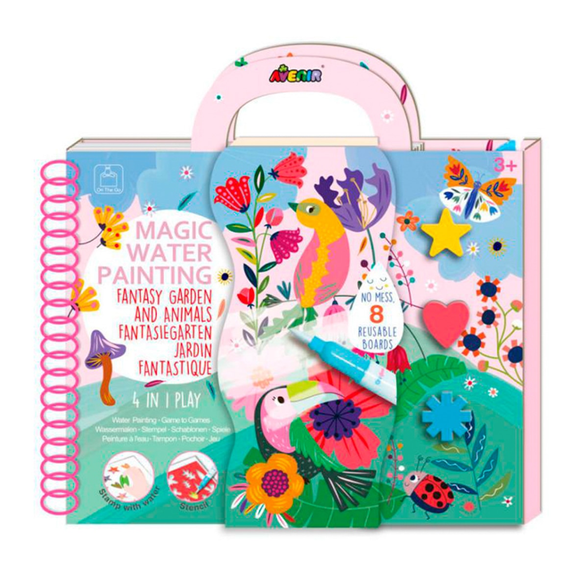 Imagem 0 de Livro de desenho Pintura Agua Jardim Fantástico Avenir Multicolor