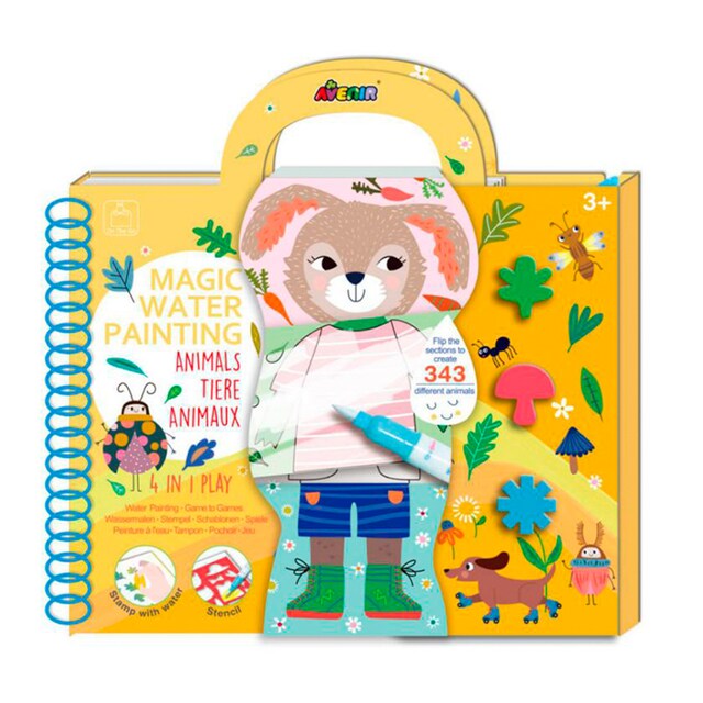 Imagen 0 de Libro Dibujo Pintura Agua Animales Avenir Multicolor