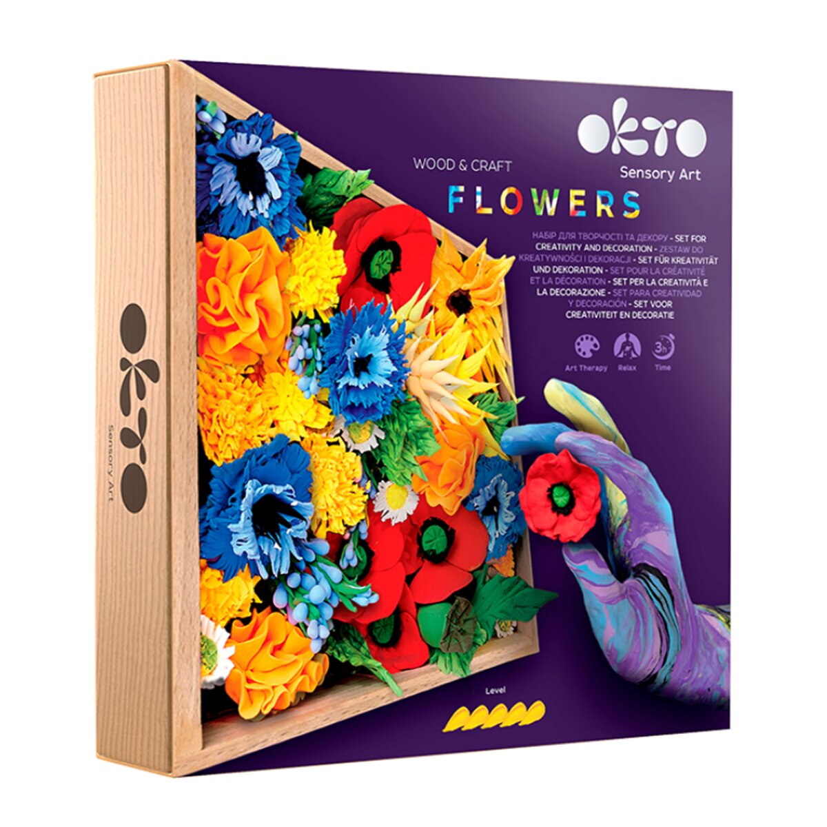 Imagen 0 de Set de madera & craft  Air clay suave al tacto  Freedom  OKTO  multicolor