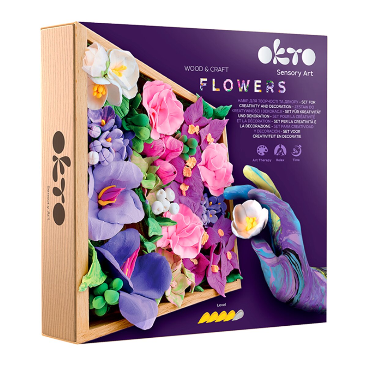Imagen 0 de Set de madera & craft  Air clay suave al tacto  Inspiration  OKTO  multicolor