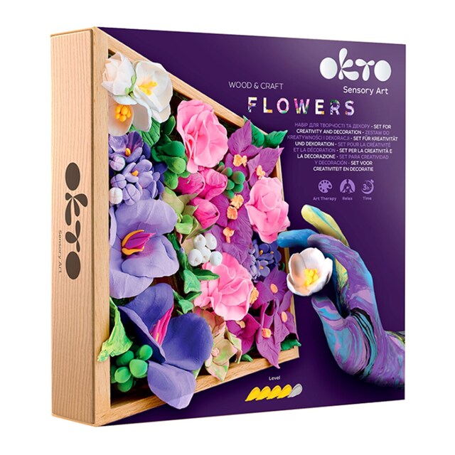 Set de madera & craft  Air clay suave al tacto  Inspiration  OKTO  multicolor
