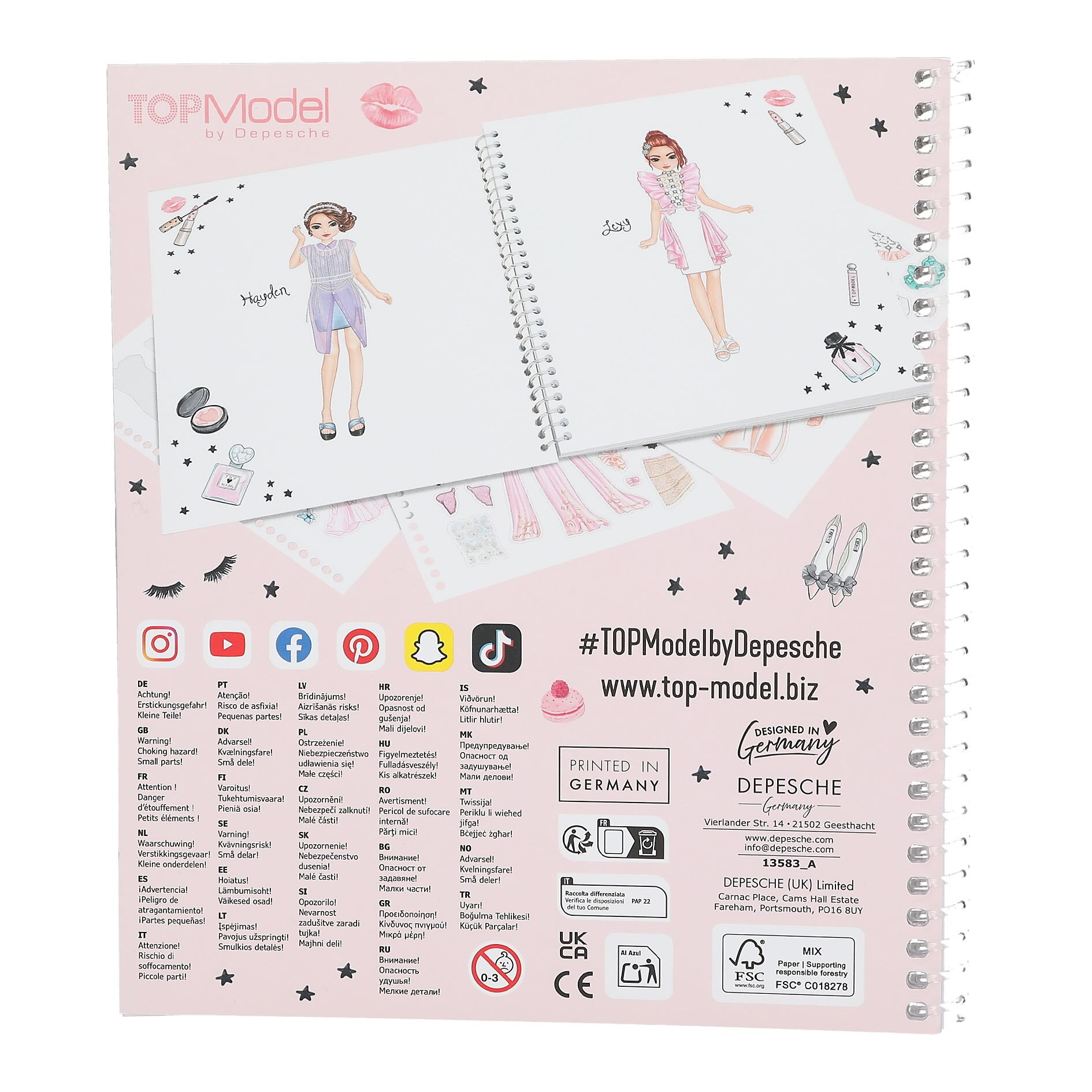Libro dress me up  Glam Look TOPModel 4