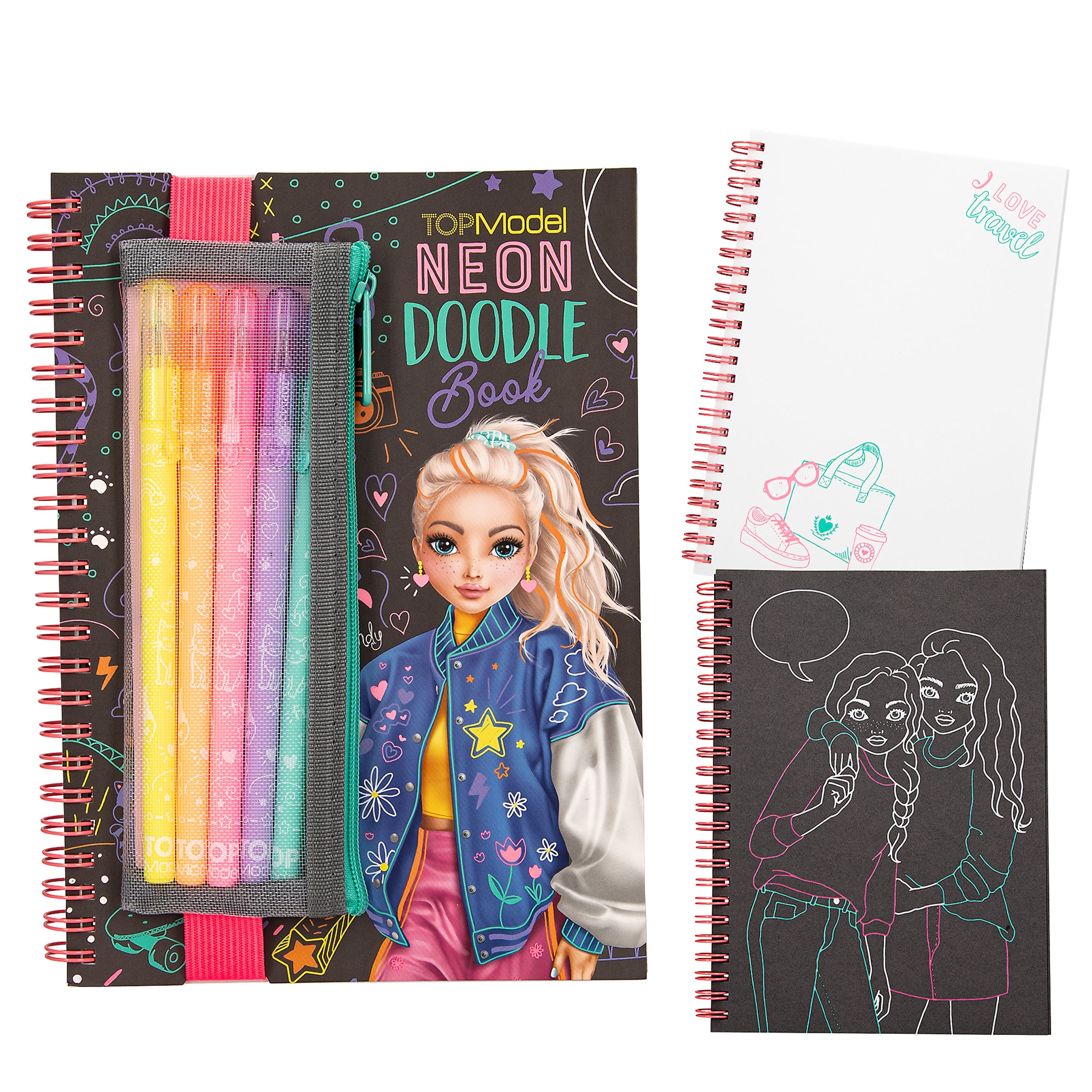 Libro doodle con rotus neón TOPModel 1